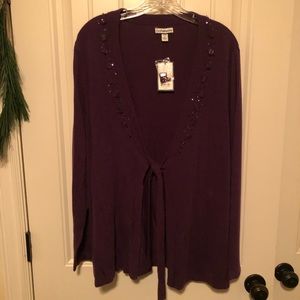 Purple Cardigan
